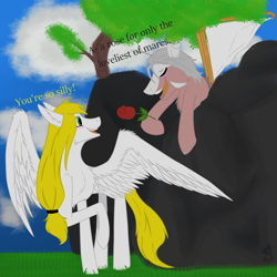 Size: 2600x2600 | Tagged: safe, oc, earth pony, pegasus, pony, high res