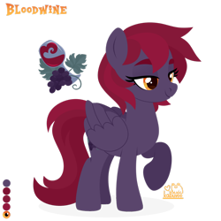 Size: 1920x1920 | Tagged: safe, artist:kabuvee, oc, oc only, oc:bloodwine, pegasus, pony, female, mare, simple background, solo, transparent background