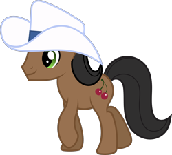 Size: 9361x8415 | Tagged: safe, artist:starryshineviolet, black stone, earth pony, pony, g4, over a barrel, absurd resolution, background pony, cowboy hat, hat, male, simple background, solo, stallion, transparent background, vector, walking