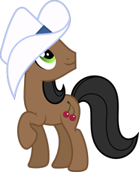 Size: 8520x10536 | Tagged: safe, artist:starryshineviolet, black stone, earth pony, pony, g4, over a barrel, absurd resolution, background pony, cowboy hat, hat, looking up, male, raised hoof, simple background, solo, stallion, transparent background, vector