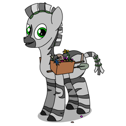 Size: 3336x3336 | Tagged: safe, artist:ramdom_player201, oc, oc only, oc:terra leaf, zebra, high res, simple background, solo, transparent background