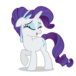 Size: 5000x5000 | Tagged: safe, artist:gypsykumquat, rarity, crystal pony, pony, unicorn, g4, .svg available, absurd resolution, alternate hairstyle, crystal rarity, crystallized, ear piercing, earring, eyes closed, female, inkscape, jewelry, piercing, raised hoof, show accurate, simple background, solo, svg, transparent background, vector