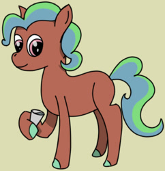 Size: 1439x1486 | Tagged: safe, artist:ramdom_player201, oc, earth pony, pony, drink, needs more jpeg