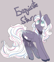 Size: 1280x1459 | Tagged: safe, artist:umbreow, oc, oc:exquisite star, alicorn, pony, female, mare, solo