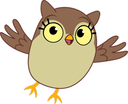 Size: 640x522 | Tagged: safe, artist:prixy05, owlowiscious, bird, owl, g4, g5, my little pony: tell your tale, awwlowiscious, flying, g4 to g5, generation leap, simple background, solo, transparent background, vector