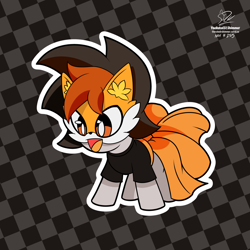 Size: 1920x1920 | Tagged: safe, artist:theratedrshimmer, oc, oc:darini, earth pony, pony, destiny of equestria, cute, female, filly, foal, mask, solo, streambound