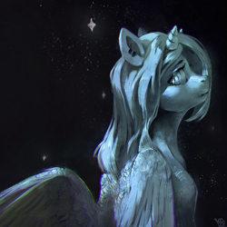 Size: 3620x3620 | Tagged: safe, artist:rvsd, oc, oc only, alicorn, anthro, alicorn oc, female, high res, horn, mare, solo, wings