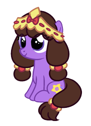 Size: 629x869 | Tagged: safe, artist:ladylullabystar, oc, oc only, oc:plushie star, earth pony, pony, crown, female, filly, foal, jewelry, regalia, simple background, solo, transparent background