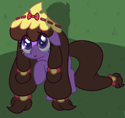 Size: 1318x1242 | Tagged: safe, artist:ladylullabystar, oc, oc:plushie star, earth pony, pony, crown, crying, female, jewelry, mare, regalia, solo