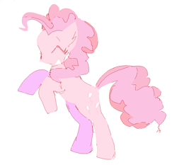 Size: 988x922 | Tagged: safe, artist:fluttershyes, pinkie pie, earth pony, pony, g4, simple background, solo, white background