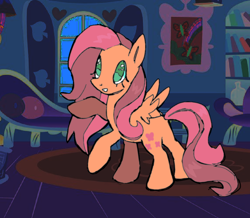 Size: 1000x873 | Tagged: safe, artist:fluttershyes, fluttershy, pegasus, pony, g4, extra legs, fluttershy's cottage, solo