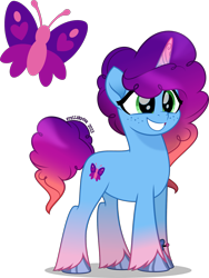 Size: 1419x1892 | Tagged: safe, artist:stellardusk, misty brightdawn, pony, unicorn, g5, alternate hairstyle, female, freckles, grin, mare, rebirth misty, simple background, smiling, solo, transparent background