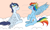 Size: 1211x720 | Tagged: safe, artist:dasher666, artist:tinuleaf, edit, rainbow dash, soarin', pegasus, pony, g4, female, male, mare, ship:soarindash, shipping, stallion, straight, windswept mane