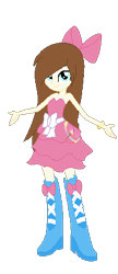 Size: 187x431 | Tagged: safe, artist:cutecutederpypony14, oc, oc only, equestria girls, g4, boots, clothes, dress, equestria girls-ified, fall formal outfits, high heel boots, pinkie pie's boots, shoes, simple background, solo, transparent background