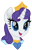 Size: 1032x1600 | Tagged: safe, artist:cloudy glow, part of a set, rarity, pony, unicorn, g4, crown, cute, disney, disney 100, disney princess, disney princess ponies, female, head, jewelry, movie accurate, princess aurora, raribetes, regalia, simple background, sleeping beauty, smiling, solo, transparent background