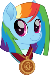 Size: 1055x1600 | Tagged: safe, artist:cloudy glow, part of a set, rainbow dash, pegasus, pony, g4, disney, disney 100, disney princess, disney princess ponies, fa mulan, female, head, jewelry, movie accurate, mulan, necklace, simple background, smiling, solo, transparent background