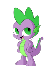 Size: 5000x7000 | Tagged: safe, artist:25ultragamer, spike, dragon, g4, cute, open mouth, open smile, simple background, smiling, solo, spikabetes, transparent background