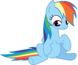 Size: 750x621 | Tagged: safe, artist:djdavid98, rainbow dash, pegasus, pony, g4, testing testing 1-2-3, belly, female, hungry, mare, simple background, solo, stomach growl, stomach noise, transparent background, vector