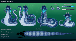 Size: 7615x4142 | Tagged: safe, artist:madelinne, oc, oc only, oc:opal brona, dragon, lamia, original species, chibi, female, gradient background, paws, reference sheet, solo