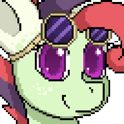 Size: 256x256 | Tagged: safe, artist:santito2k3, oc, oc only, oc:post haste, animated, commissioner:dhs, curly hair, cute, ear markings, eye lashes, freckles, gif, goggles, green coat, pixel art, purple eyes, simple background, smiling, solo, transparent background, two toned mane