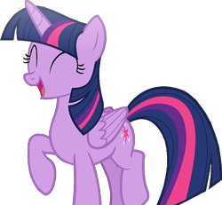 Size: 764x707 | Tagged: safe, artist:georgegarza01, edit, edited screencap, screencap, twilight sparkle, alicorn, pony, g4, ^^, background removed, cropped, cute, eyes closed, laughing, not a vector, simple background, solo, transparent background, twiabetes, twilight sparkle (alicorn)