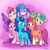 Size: 2048x2048 | Tagged: safe, artist:pfeffaroo, hitch trailblazer, izzy moonbow, misty brightdawn, pipp petals, sparky sparkeroni, sunny starscout, zipp storm, dragon, earth pony, pegasus, pony, unicorn, g5, adorapipp, adorazipp, baby, baby dragon, backwards cutie mark, cellphone, colored eyebrows, colored wings, crown, cute, eye clipping through hair, eye contact, eyebrows, eyebrows visible through hair, female, folded wings, gradient background, gradient hooves, gradient wings, grin, group, heartwarming, high res, hitchbetes, horn, izzybetes, jewelry, looking at each other, looking at someone, male, mane five, mane seven (g5), mane six (g5), mare, mistybetes, more than one source, open mouth, open smile, phone, regalia, royal sisters (g5), septet, siblings, signature, sisters, sitting, smartphone, smiling, smiling at each other, sparkly eyes, sparkybetes, spread wings, stallion, starry eyes, sunnybetes, toothy grin, unshorn fetlocks, wall of tags, wholesome, wingding eyes, wings