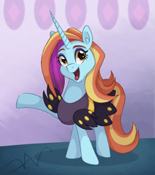 Size: 1600x1800 | Tagged: safe, artist:swasfews, sassy saddles, pony, unicorn, g4, looking at you, solo