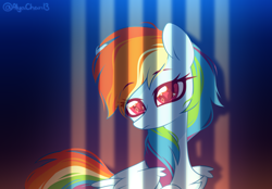 Size: 2304x1600 | Tagged: safe, artist:alyachan13, rainbow dash, pegasus, pony, g4, solo, sparkly eyes, wingding eyes