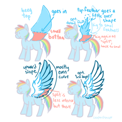 Size: 3000x3000 | Tagged: safe, artist:leopardsnaps, pegasus, pony, g4, high res, how to draw, implied rainbow dash, instructions, simple background, solo, tutorial, white background, wings
