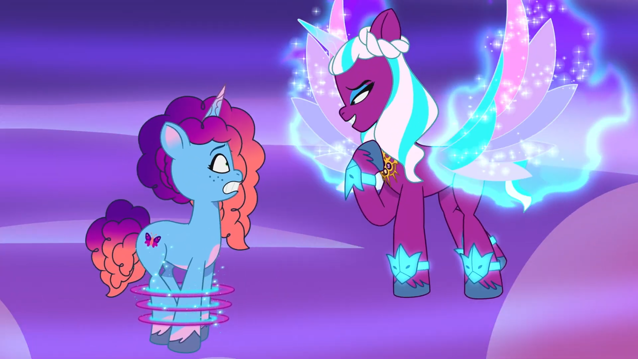 #3241345 - safe, screencap, misty brightdawn, opaline arcana, alicorn ...