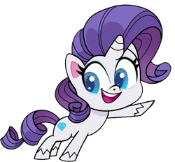 Size: 793x735 | Tagged: safe, edit, edited screencap, editor:pascalmulokozi2, screencap, rarity, pony, unicorn, g4.5, my little pony: pony life, the comet section, spoiler:pony life s02e03, background removed, female, mare, not a vector, open mouth, pointing, simple background, solo, transparent background