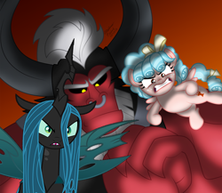 Size: 960x832 | Tagged: safe, artist:aleximusprime, artist:frownfactory, edit, editor:incredibubbleirishguy, cozy glow, lord tirek, queen chrysalis, g4, antagonist, cats don't dance, darla dimple, duo female, female, legion of doom, male, max (cats don't dance), mean three, trio