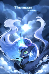 Size: 2000x3000 | Tagged: safe, artist:mjiffy, artist:mjiffy0504, nightmare moon, princess luna, alicorn, pony, g4, crying, duality, female, high res, jewelry, mare, nightmare luna, peytral, regalia, solo, transformation