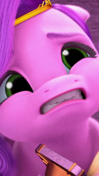 Size: 1080x1920 | Tagged: safe, screencap, pipp petals, pegasus, pony, g5, my little pony: make your mark, my little pony: make your mark chapter 6, official, the isle of scaly, spoiler:g5, spoiler:my little pony: make your mark chapter 6, spoiler:mymc06e01, cellphone, female, mare, phone, smartphone