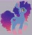 Size: 1793x1933 | Tagged: safe, artist:nyctophilist, derpibooru exclusive, misty brightdawn, pony, unicorn, g5, afro mane, blue coat, body freckles, coiled mane, cute, female, fluffy mane, freckles, happy, lineless, mare, mistybetes, purple mane, raised hoof, rebirth misty, smiling, solo