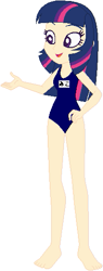 Size: 203x532 | Tagged: safe, artist:sturk-fontaine, twilight sparkle, human, equestria girls, g4, alternate hairstyle, base used, clothes, human coloration, school swimsuit, simple background, solo, swimsuit, white background