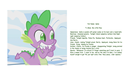 Size: 2048x1140 | Tagged: safe, artist:colmodo, edit, edited screencap, screencap, spike, dragon, g4, season 1, winter wrap up, baby, baby dragon, big grin, big smile, biography, cute, excited, green eyes, grin, male, purple scales, purple skin, slit pupils, smiling, solo, spikabetes, winter