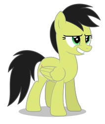 Size: 3400x3993 | Tagged: safe, artist:creedyboy124, oc, oc only, oc:sadie park, pegasus, pony, g4, female, high res, simple background, smiling, solo, transparent background, vector