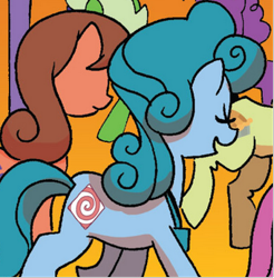 Size: 341x346 | Tagged: safe, idw, official comic, granny smith, optical illusion (g4), earth pony, pony, friends forever #9, g4, my little pony: friends forever, spoiler:comic, female