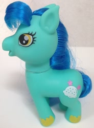 Size: 940x1280 | Tagged: safe, earth pony, pony, bangs, bootleg, open mouth, photo, princess pony myths, toy, yellow eyes
