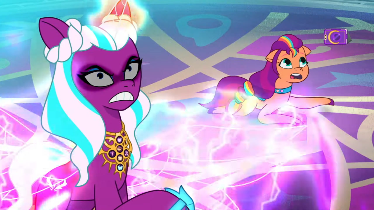 3243792 Safe Screencap Opaline Arcana Sunny Starscout Alicorn