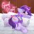 Size: 3616x3608 | Tagged: safe, artist:kanaeshka, oc, oc only, oc:dreaming bell, pony, unicorn, bow, butt, comfy, commission, cute, female, goodnight, hair bow, heart butt, high res, hooves, horn, looking at you, looking back, looking back at you, mare, pillow, plot, sleepy, solo, tail, tail bow, underhoof, unicorn oc