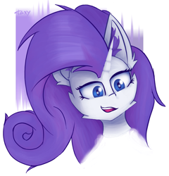 Size: 2961x3086 | Tagged: safe, artist:toxinagraphica, rarity, pony, unicorn, g4, ear fluff, high res, simple background, smiling, solo