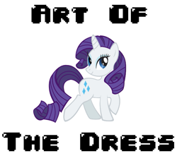 Size: 775x684 | Tagged: safe, artist:durpy, artist:polygonical, edit, rarity, pony, unicorn, g4, season 1, suited for success, 8-bit, art of the dress, female, game boy, mare, raised hoof, simple background, smiling, solo, song cover, stock vector, vector, white background