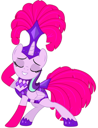 Size: 5310x6911 | Tagged: safe, artist:shieldwingarmorofgod, starlight glimmer, alicorn, pony, g4, absurd resolution, alicornified, eyes closed, female, folded wings, grin, mare, race swap, showgirl, simple background, smiling, solo, starlicorn, transparent background, vector, wings, xk-class end-of-the-world scenario