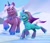 Size: 486x420 | Tagged: safe, comet (g5), violet frost, auroricorn, pony, g5, my little pony: make your mark, my little pony: make your mark chapter 6, secrets of starlight, spoiler:g5, spoiler:my little pony: make your mark chapter 6, spoiler:mymc06e04, cometbetes, cute, duo, duo male and female, female, male, mare, skating, stallion, starlight ridge