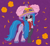 Size: 1470x1360 | Tagged: safe, artist:ismazhecat, izzy moonbow, pony, unicorn, g5, catrina (calavera garbancera), cempasúchil, clothes, dia de los muertos, face paint, female, hat, looking at you, mare, smiling, socks, unshorn fetlocks