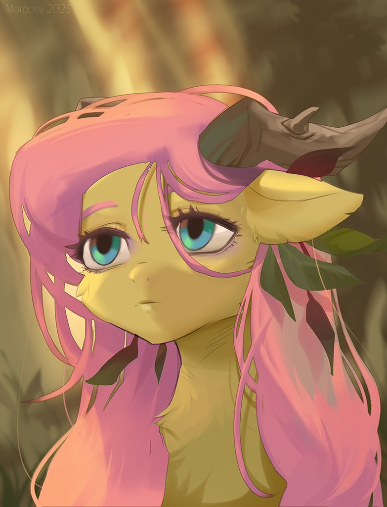 3232244 Safe Artist Margony Fluttershy Pegasus Pony G4 Blurry