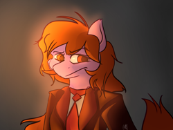 Size: 3200x2400 | Tagged: safe, artist:ermecg, oc, oc:bon voyage, anthro, anthro oc, clothes, eyes open, formal wear, high res, simple background, solo, suit