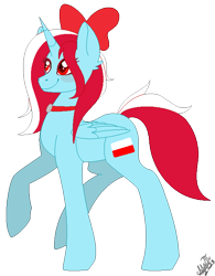 Size: 570x730 | Tagged: safe, artist:greenmarta, oc, oc only, pony, nation ponies, poland, ponified, simple background, solo, transparent background